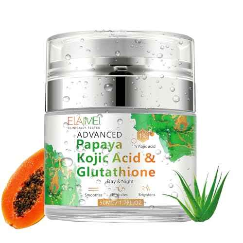 Papaya Cream, Anti-aging Hydrating Natural Formula with Glutathione for Nourishing Dry Skin, Day & Night Face Moisturizer 50ML