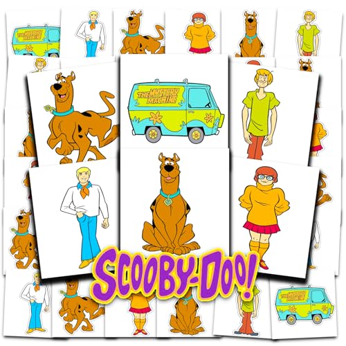 Scooby Doo Temporary Tattoos for Kids - 72 Pack Party Favors