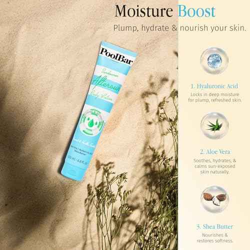 PoolBar Sundowner Aftersun Body Lotion for Women & Men Skin Care, Hydration & Soothing Relief, Coconut & Vanilla Scent Sun Care, Enriched with Hyaluronic Acid, Shea Butter, & Aloe Vera, 200ml (3 Pack)