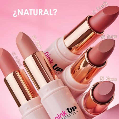 Pink Up Matte Lipstick - Long-Lasting Bold Color, Creamy Texture