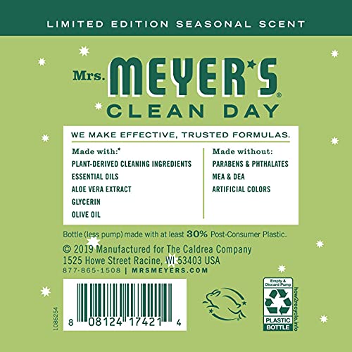 Mrs. Meyer's Liquid Hand Soap, Cruelty Free and Biodegradable Formula, Iowa Pine Scent, 12.5 oz (Pack of 2)