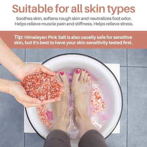 MAQIHAN Pink Salt - 10 Oz Pink Himalayan Bath Salt Foot Soak Foot Spa Body Care For All Skin Types Mineral Soak Bath Himalayan Bathing Salts For Soaking