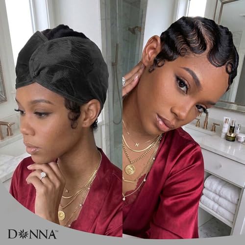 DONNA Pixie Hair Mesh Wrap 24-Inch Night Cap, Adjustable