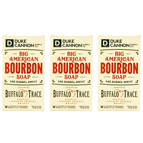 Duke Cannon Big Brick of Soap 3-Pack ? Bourbon ? Men¡¯s Heavy Duty Soap, Natural Ingredients, Long-Lasting, Rich Masculine Scent, 10 oz Each