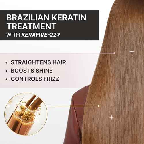 FASHION GOLD Keratin Hair Treatment (10 USES per Bottle), Keratina para Alisar el Pelo, Hair Botox Treatment, At Home Keratin Treatment, Alisados Organicos SIN FORMOL, Verdadera Keratina Brasile?a