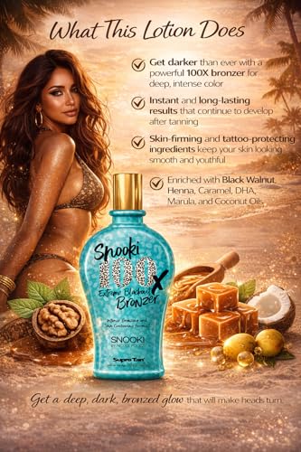 Snooki 100x Extreme Blackout Bronzer 12oz Dark Tanning Lotion