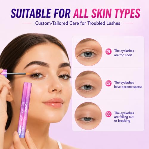 Lash & Brow Growth Serum with Peptides | Longer, Thicker Lashes