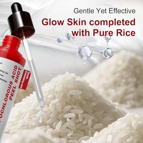 Gentle Exfoliating Serum with Hypochlorous Acid & Rice Extract - Daily Peel Solution for Smooth & Radiant Skin - 80ml