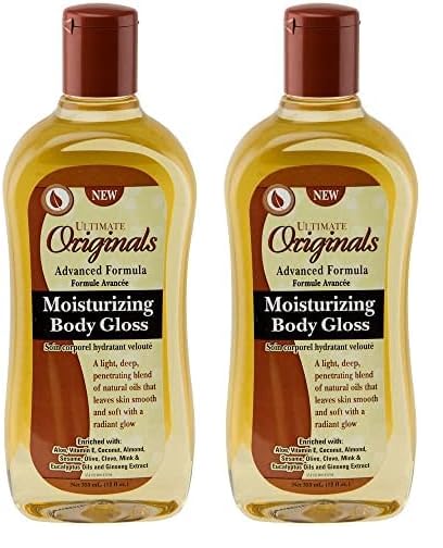 Ultimate Originals Moist Body Gloss 12 Ounce (354ml) (Pack of 2)