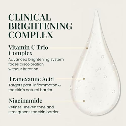E'Luxxe Clinical Hyperpigmentation & Dark Spot Serum ? Tranexamic Acid, Niacinamide & Vitamin C ? For Face & Body, Post-Acne & Dark Scar Marks ? Fragrance-Free 50ml