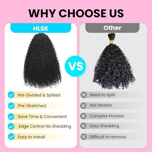100% Human Hair Crochet Extensions Knotless 16 Inch