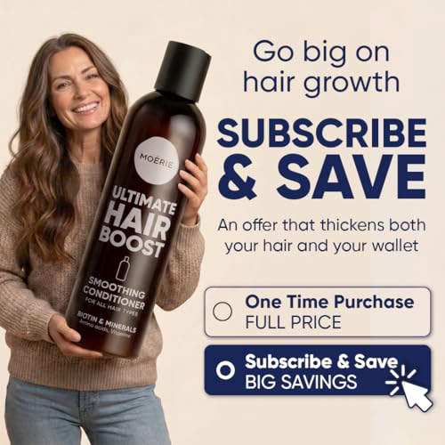 Moerie Hair Growth Conditioner for Men and Women – Biotin & Rosemary Thickening Solution