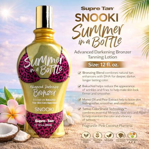 Snooki Summer in a Bottle Darkening Bronzer Tanning Lotion 12oz