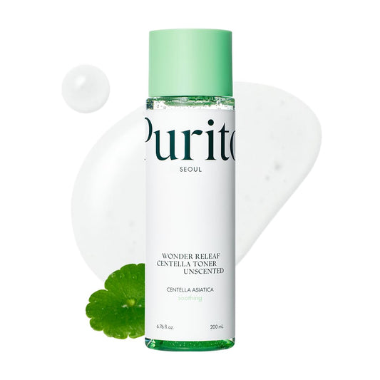 PURITO Centella Unscented Toner, 200ml 6.76 fl.oz, Korean Centella, for Sensitive Skin, Soothing, Facial Toner for face, K-Beauty, Korean Skin Care