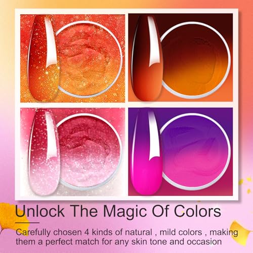 Honey Joy 4-Color Dip Powder Nail Starter Kit with Liquids & Tools