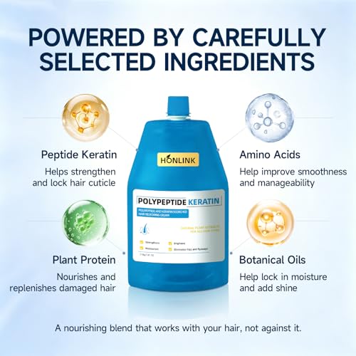 Smoothing Hair Conditioner for Dry & Frizzy Hair – Keratin & Amino Acid – 2 Pack