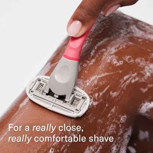 Flamingo Razors for Women, 1 Razor (Flamingo Pink) Handle and 1 Razor Blade Refill
