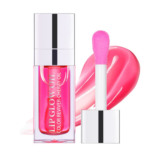 Hydrating Lip Glow Oil, Moisturizing Lip Glow Oil, Nourishing Glossy Transparent Lip Oil, Plumping Lip Oil, Lip Balm, Non-sticky Tinted Toot Lip Balm for Lip Care