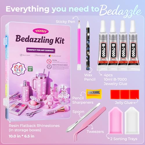 All-In-One Bedazzling Kit with 48000 Pcs 3mm Rhinestones