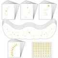 Gold Glitter Freckles Temporary Tattoo Set – 6 Face Sheets + 24 Eye Stickers