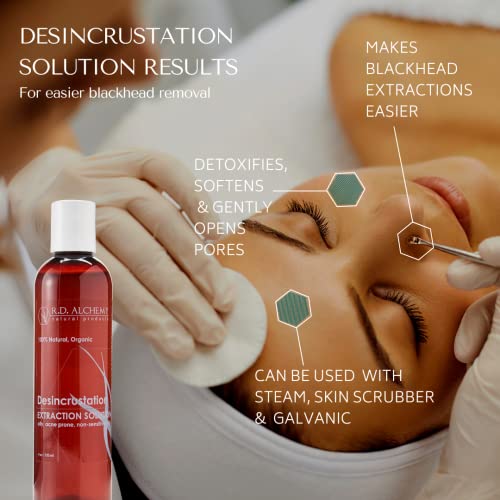 RD Alchemy - Desincrustation Solution/Scaling Fluid Blackhead Remover - Professional Skincare for Smooth Extractions & Deep Cleansing for Clearer Skin. Professional and Home Use - Natural & Organic