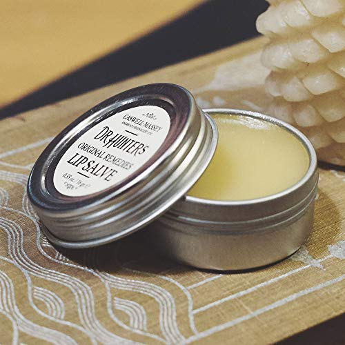 Dr. Hunter’s Lip Salve - All Natural Lip Balm And Moisturizer For Dry, Cracked And Chapped Lips - 0.55 Ounce