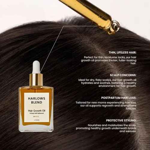 Spikenard Infused Hair Growth Oil, Hair Oil for Dry Damaged Hair and Growth, Hair Growth Serum, 1.7 FL oz