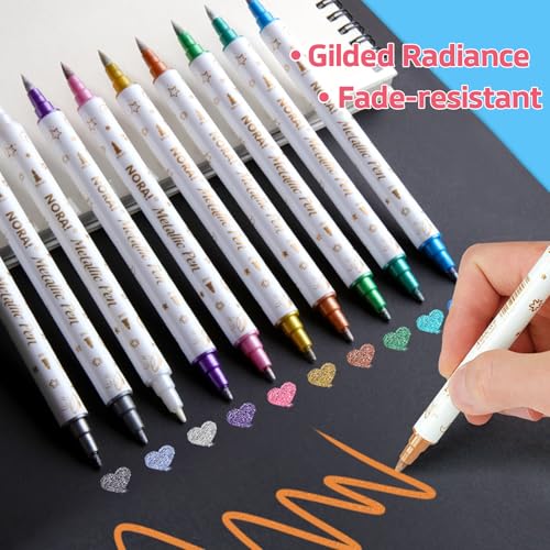 Temporary Tattoo Markers Kit – 10 Dual-Tip Pens + 5 Stencils
