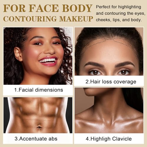 Cream Contour Stick Kit - 6 Colors Double-Ended Makeup Set