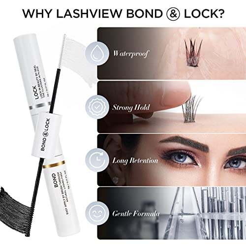 LASHVIEW Cluster Lash Bond & Seal – Gentle Waterproof Adhesive