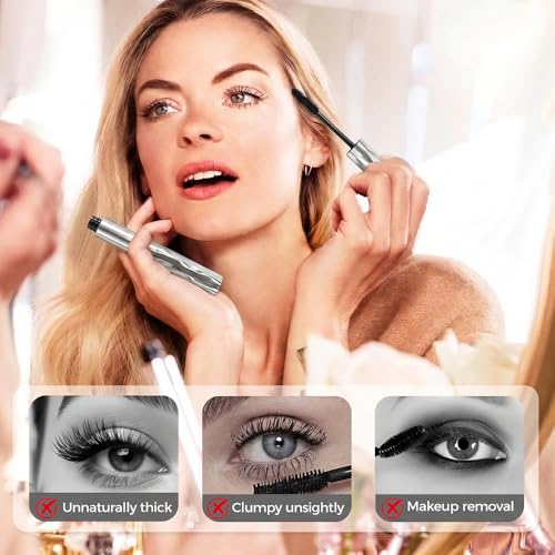 Tubing Mascara with Steel Tube Applicator - Buildable Length & Volume