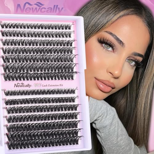 Newcally 50D+60D Lash Clusters Kit - DIY Eyelash Extensions
