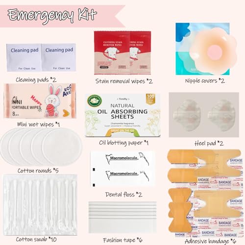 Bridal Emergency Kit with 50+ Wedding Essentials, Makeup & Travel Set
