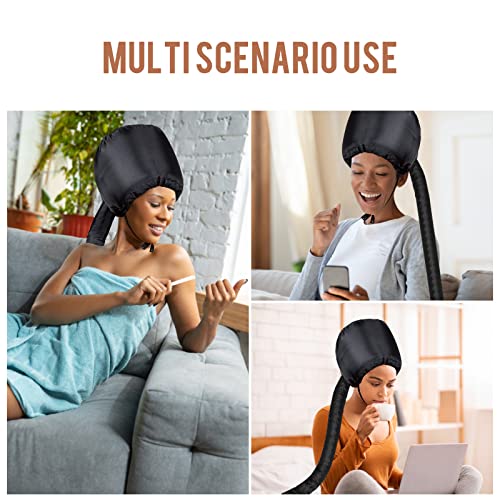 Adjustable Hair Dryer Bonnet Hood - Universal Hair Styling & Deep Conditioning Cap