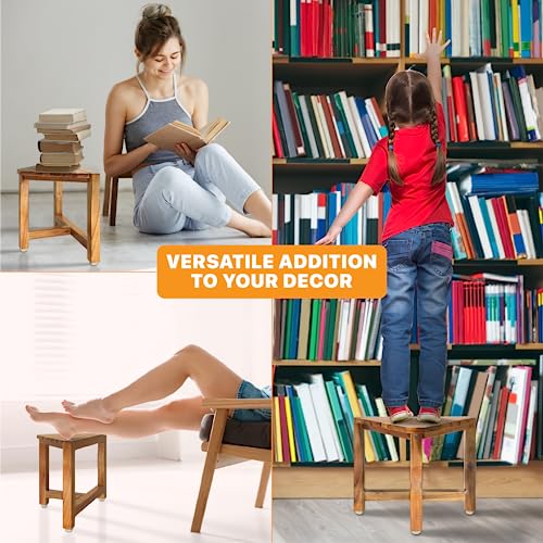 Shower Foot Rest Stool – 12" Shaving Bench for Small Bathrooms