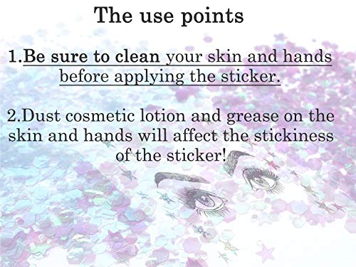 Festival Face Jewels Rhinestone Stickers - 6 Pcs Party Set
