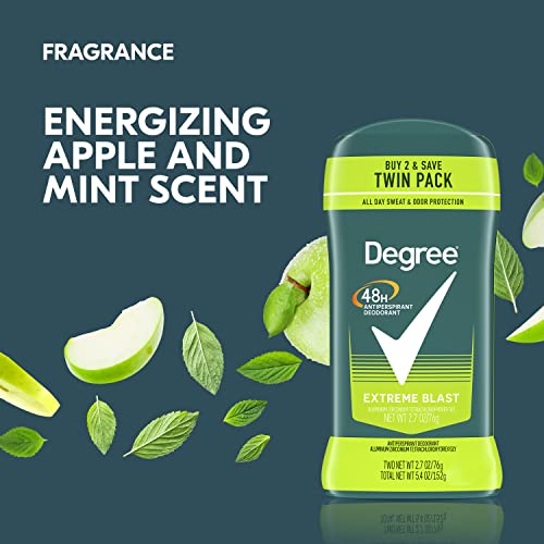 Degree Men Extreme Blast Antiperspirant Deodorant Twin Pack - 48-Hour Protection