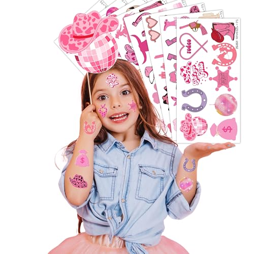 Cowgirl Temporary Tattoo Stickers 96PCS Party Favors