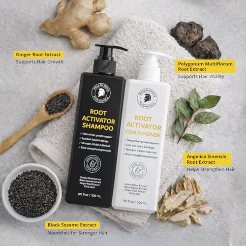 Psalmonica Hair Growth Shampoo & Conditioner Set 9.5 Fl Oz (Pack of 2) for Thinning Hair