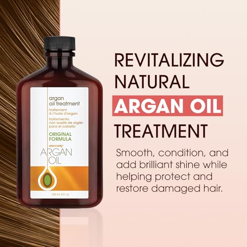 One 'n Only Argan Hair Oil, Lightweight, Non-Greasy Formula for All Types of Natural Hair, Wigs and Extensions. Adds Shine, Helps Tame Frizz 60 ml (2 oz) Convenient Travel