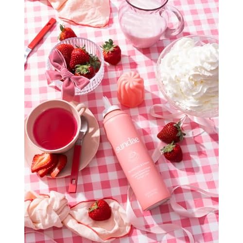 sundae Whipped Shower Foam Strawberries & Cream Foaming Body Wash 8.9 fl oz, 265ml