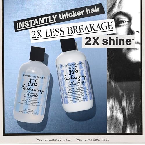 Bumble and bumble. Thickening Volumizing Shampoo + Conditioner Set | For Instant Fullness | Moisturizing | Color Safe | Straight to Wavy
