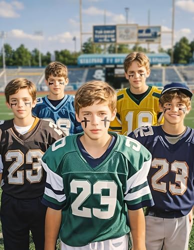 48 Pairs Eye Black Stickers for Sports & Parties
