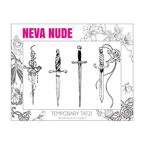 Neva Nude Daggers with Swagger Temporary Tattoos