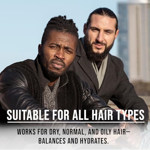 Sandalwood Rosemary Natural Beard Oil for Men, 2-In-1 Beard Softener with Biotin, Jojoba Oil, Almond Oil Castor Oil With 11 Natural Beard Oils, for Scalp, Hair & Beard -1oz.