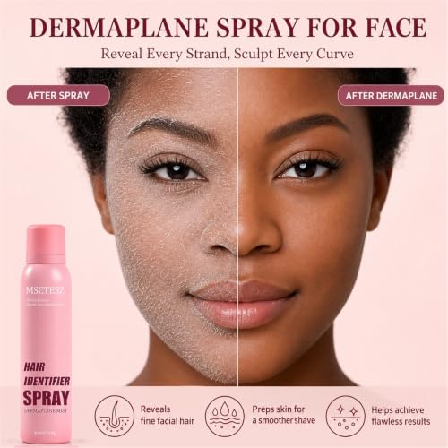Hair Identifier Spray for Face Shaving - 6 Ounce Skin Care Dermaplane Mist