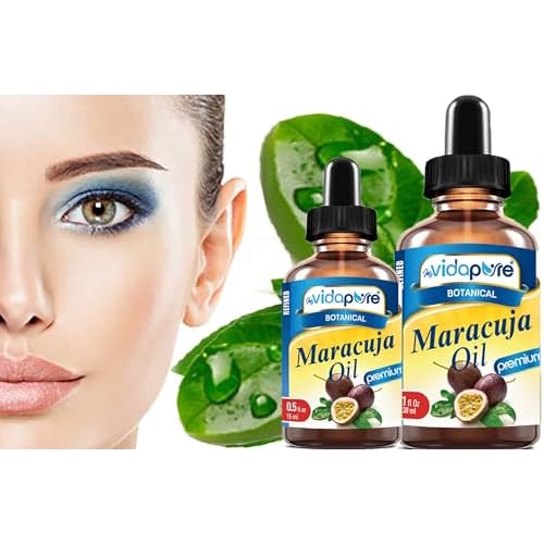 MYVIDAPURE MARACUJA OIL Passion Fruit WILD GROWTH. 100% PURE for Skin, Face, Hair, Lip and Nail Care. (0.5 Fl Oz)
