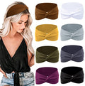Non-Slip Headbands for Women and Girls - Yoga, Workout, Sport Hair Wraps, 8 Colors