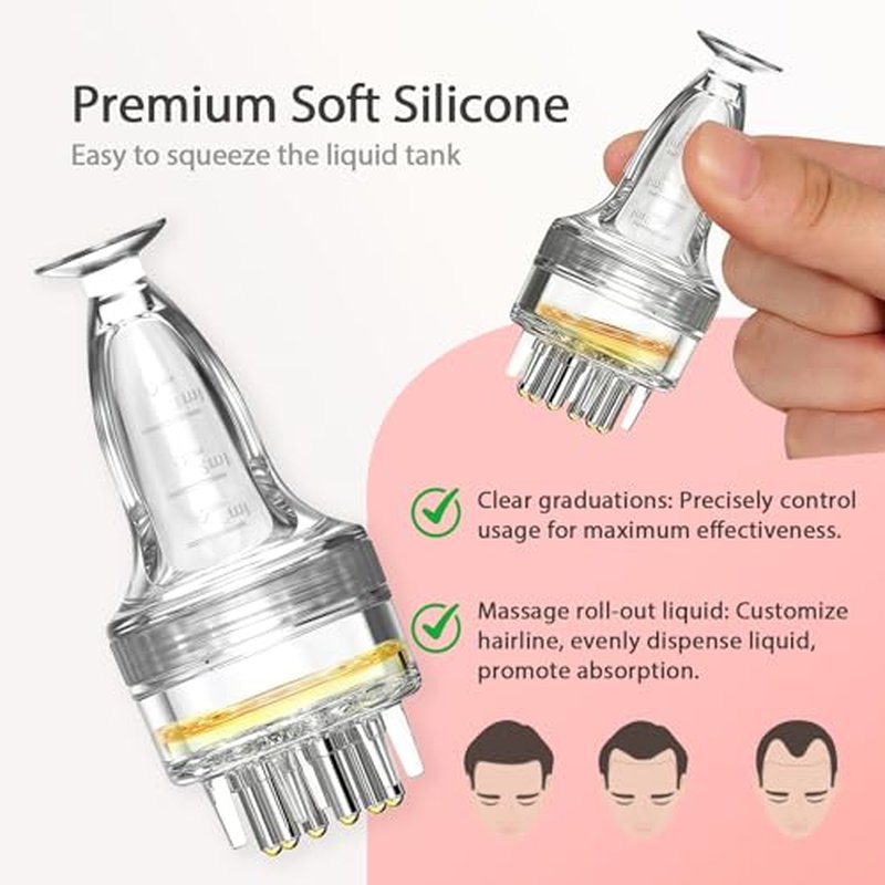Micwkto Minoxidil Applicator Brush & Scalp Massager Tool
