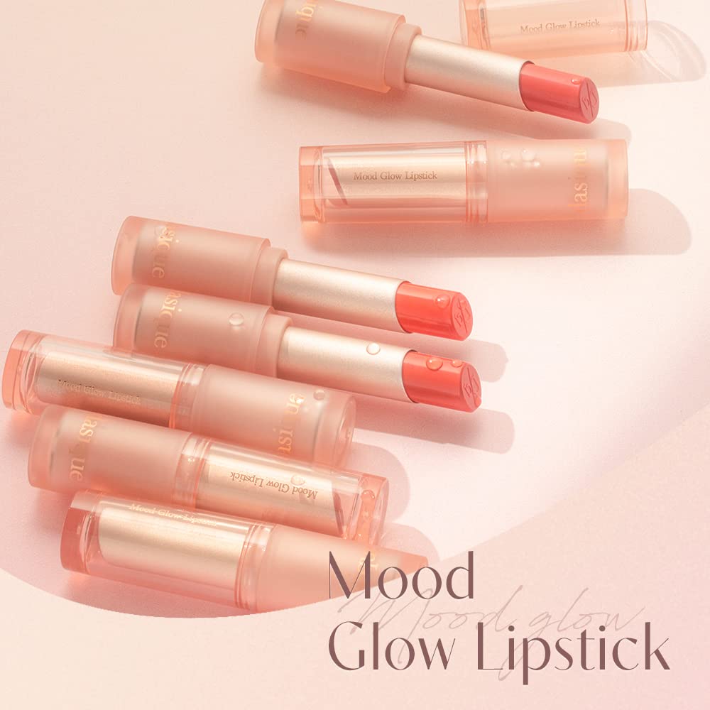 dasique Mood Glow Lipstick #03 Peaches | Color Lipstick Balm | Vegan | Lightweight | Hydrating | Daily Use